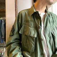 【50s US MILITARY月桂樹ボタン】￼ミリタリーユーティリティシャツ fit=scale-down,w=1200