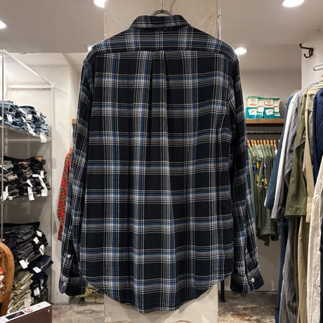 Ralph Lauren　L/S ネルシャツ　Classic Fit　Size M　ラルフローレン　コットンシャツ　ブラック　(S5059)