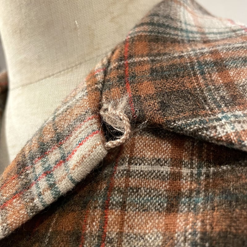 70s PENDLETON Vintage Wool Shirt オープンカラー ボックスシル