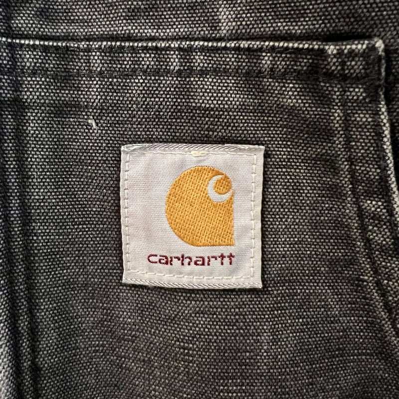 Carhartt アクティブジャケット カーハート ダック地 ワークジャケット 白タグ 黒 (...