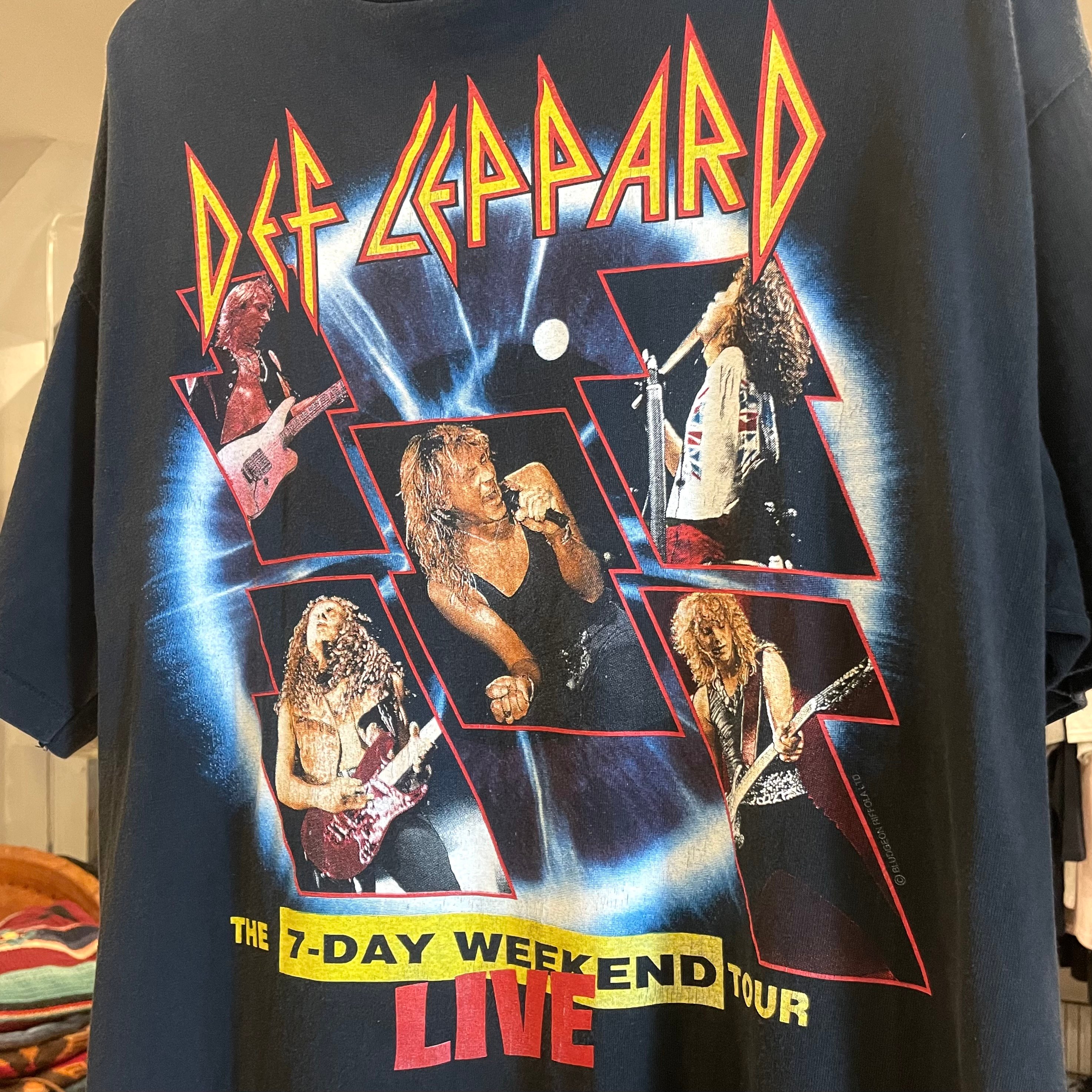 90's U.S.A.製【デフレパード】ヒステリア Tシャツ XLサイズ original