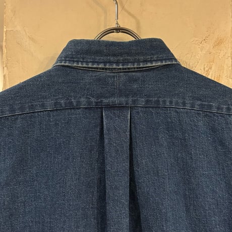 90s　POLO COUNTRY　RALPH LAUREN　Denim BDシャツ　Size L　デニム BDシャツ　ラルフローレン　ポロカントリー　(S5253)