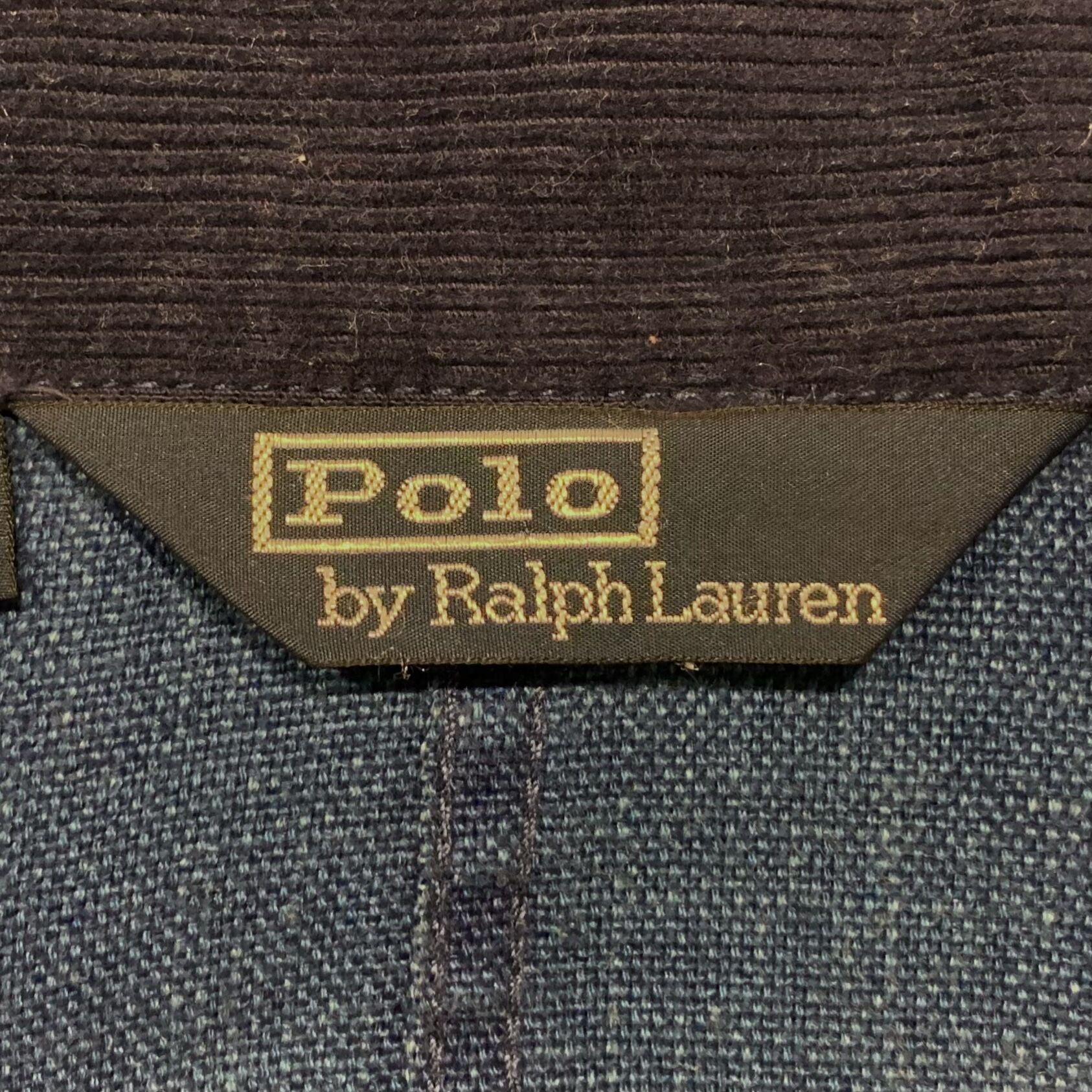 90s POLO by Ralph Lauren リネンカバーオール インディゴリネン ラルフ