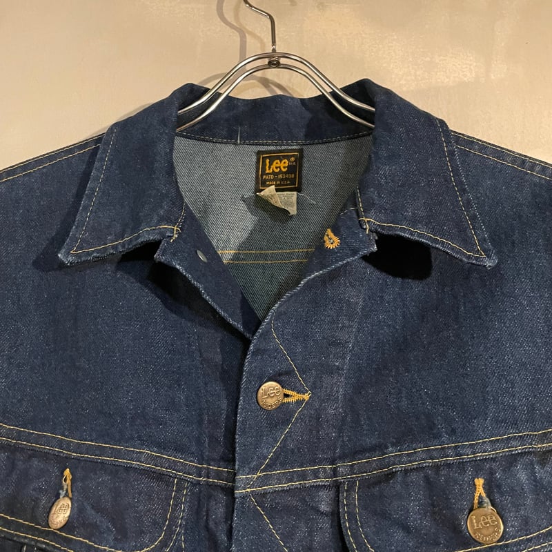 80s Lee 220-J デニムジャケット USA製 Size 42 濃紺 (S4050) 80s Lee 220-J デニムジャケット USA製 Size 42 濃紺 (S4050)