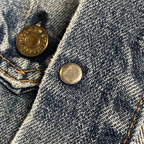 70s　Levi’s 70505　デニムジャケット　USA製　Size 40相当　2ポケ　インディゴ　リーバイス　雰囲気系　(S5755)
