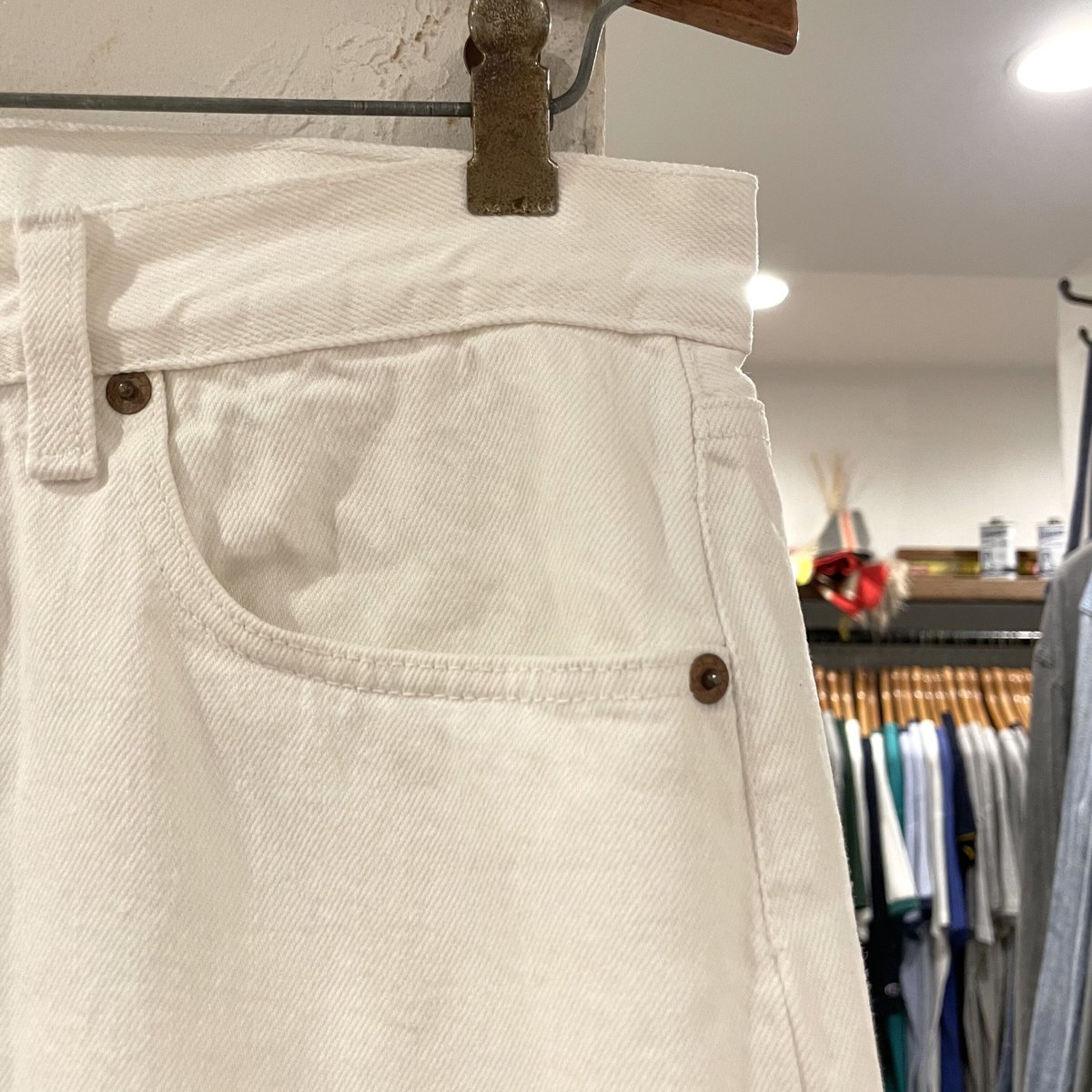 Levi's 501 80年代 リーバイス501 ホワイトデニムパンツ 内股 Levi's 501 80年代 リーバイス501 ホワイトデニムパンツ 内股