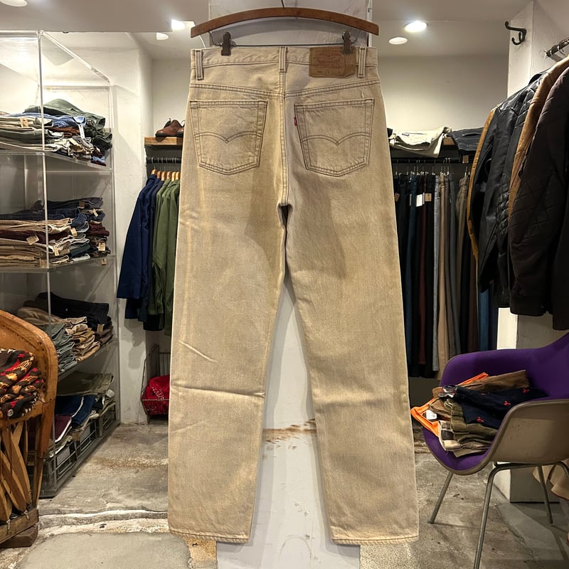 90s Levi's 501 0612 リーバイス 先染めカラーデニムパンツ ベージュ