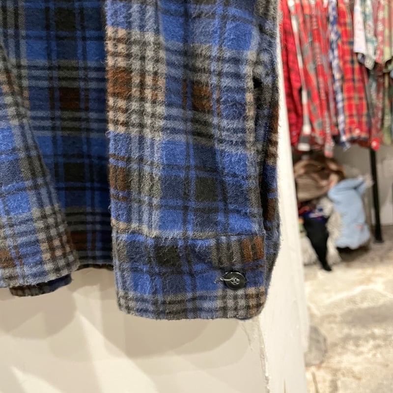 PILGRIM プリントネルシャツ ボックスシルエット型 SEARS USA製 PILGRIM プリントネルシャツ ボックスシルエット型 SEARS USA製