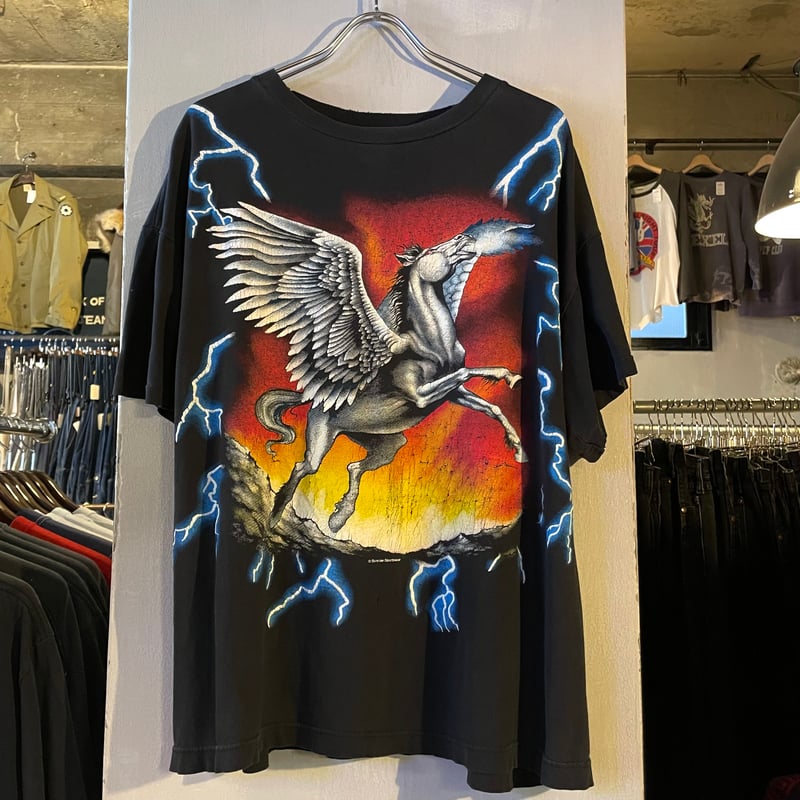 90s AMERICAN THUNDER アメリカン サンダー Tシャツ 90s~ AMERICAN THUNDER S/S Tシャツ Size XL アメリカンサンダ