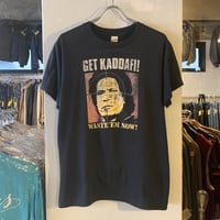 80s　SCREENSTARS　ショートスリーブTシャツ　GET KADDAFI！　メッセージT　USA製　(S2309)