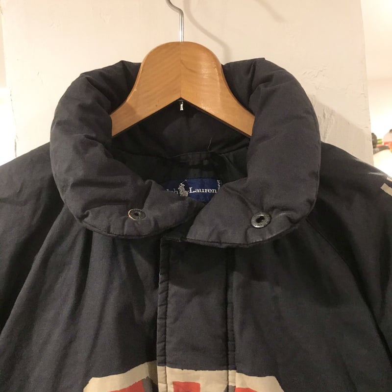 RALPH LAUREN ネイティブ柄 ダウンジャケット 黒 90s ラルフ RALPH LAUREN ネイティブ柄 ダウンジャケット 黒 90s ラルフ