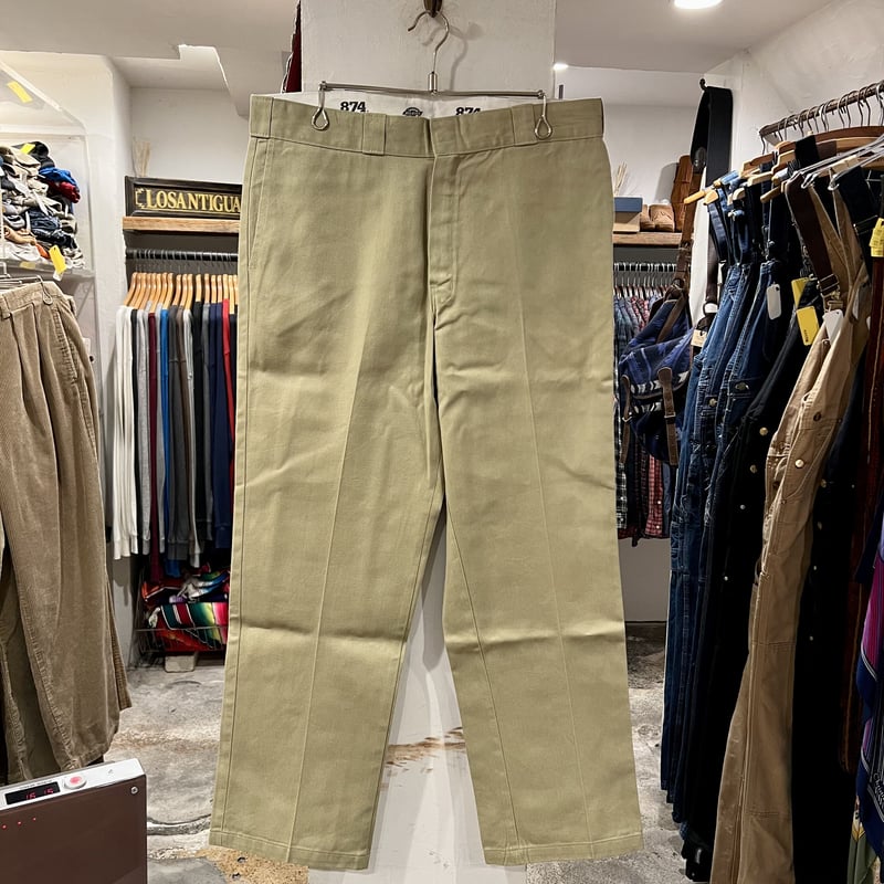 90s USA製 Dickies874 ベージュ チノパン ワークパンツ W36 90s