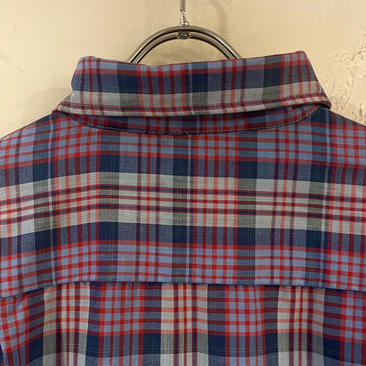 BIG MAC L/S シャツ Size M USA製 チェック柄 寒色系 ビッグマック (S