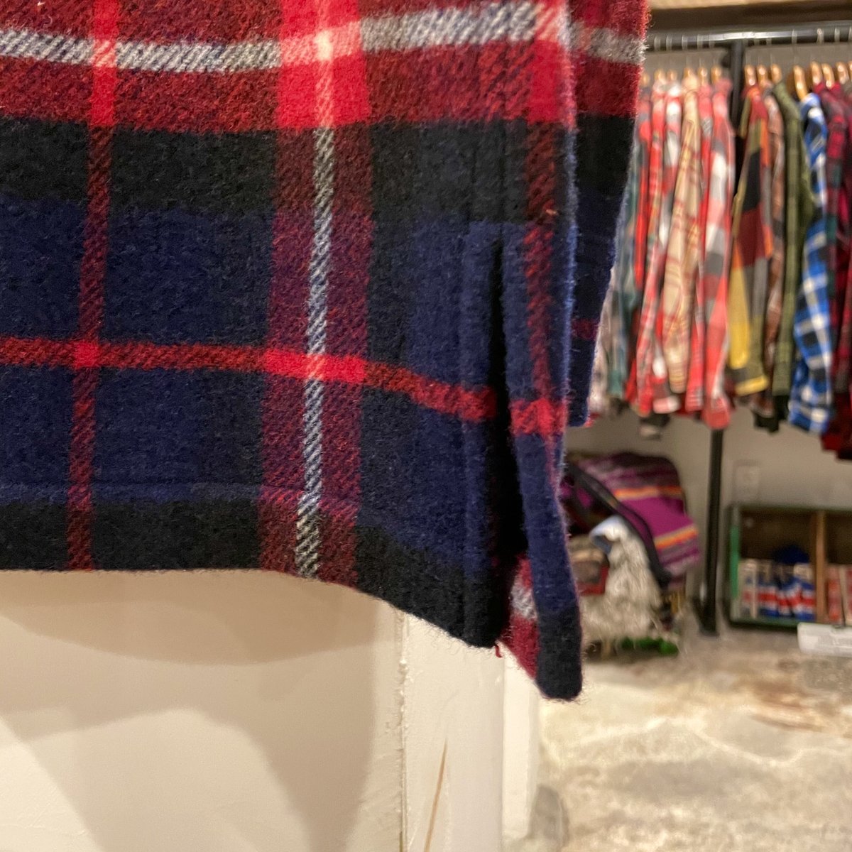 LAUREN RALPH LAUREN 90s ジップアップ チェック柄 ウール LAUREN RALPH LAUREN 90s ジップアップ チェック柄 ウール