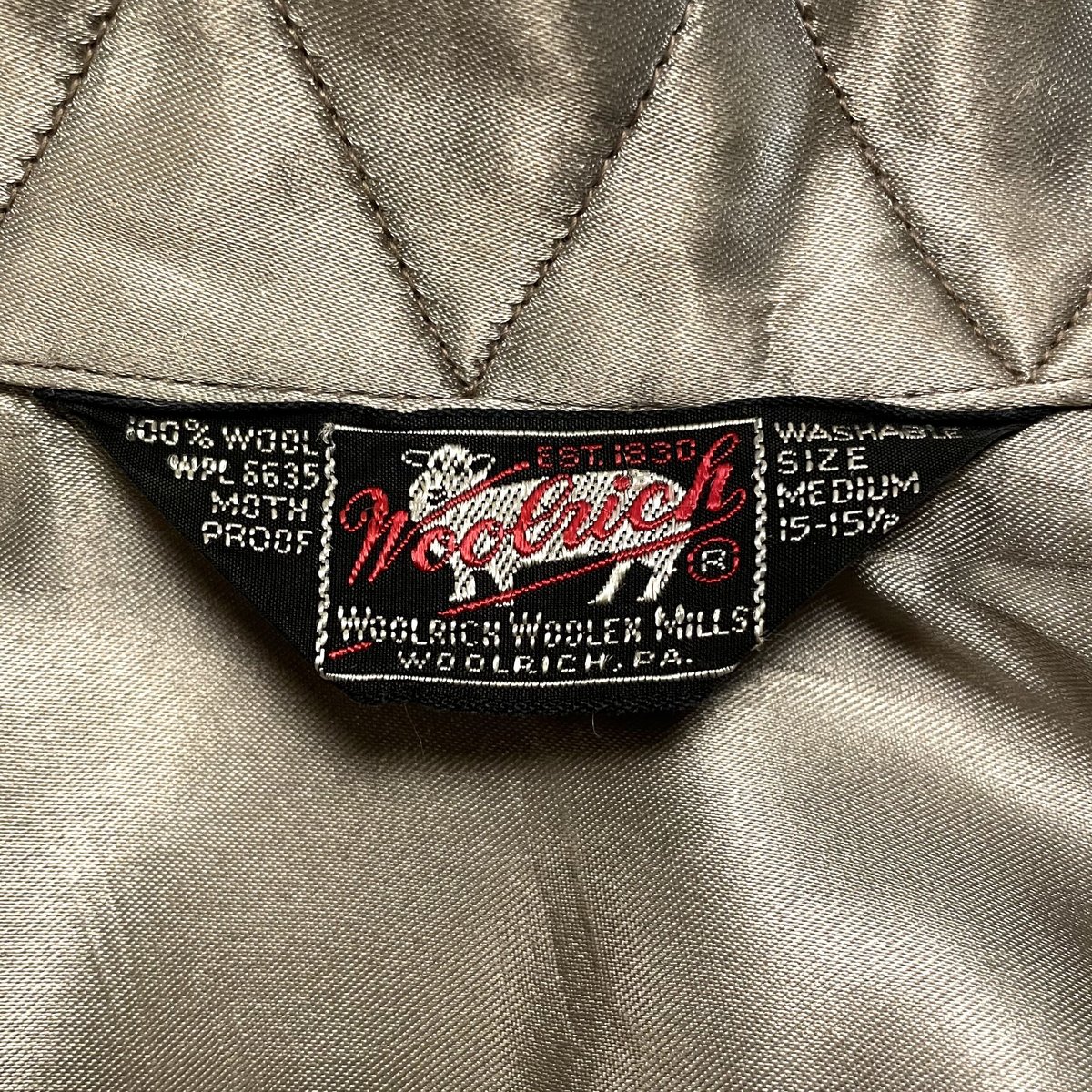 50s Woolrich Vintage Wool Shirt オープンカラーシャツ ウールシ