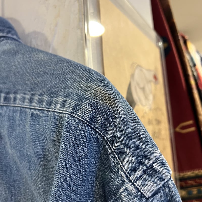 90s Ralph Lauren L/Sデニムシャツ ラルフローレン ボタンダウンシャツ 90s Ralph Lauren L/Sデニムシャツ ラルフローレン ボタンダウンシャツ