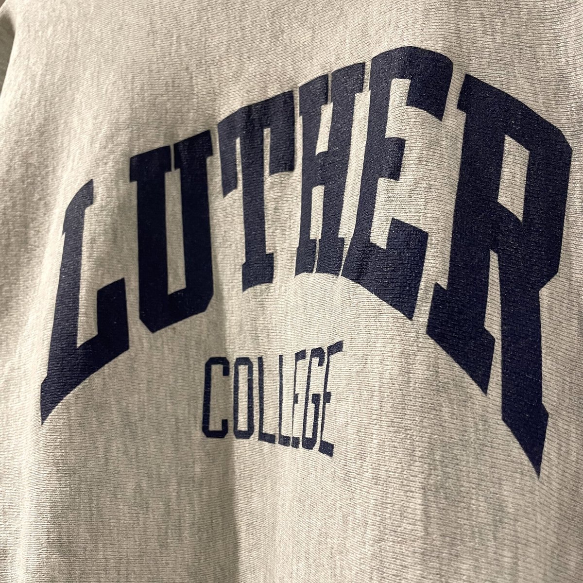 CHAMPION リバースウィーブ luther college navy XL