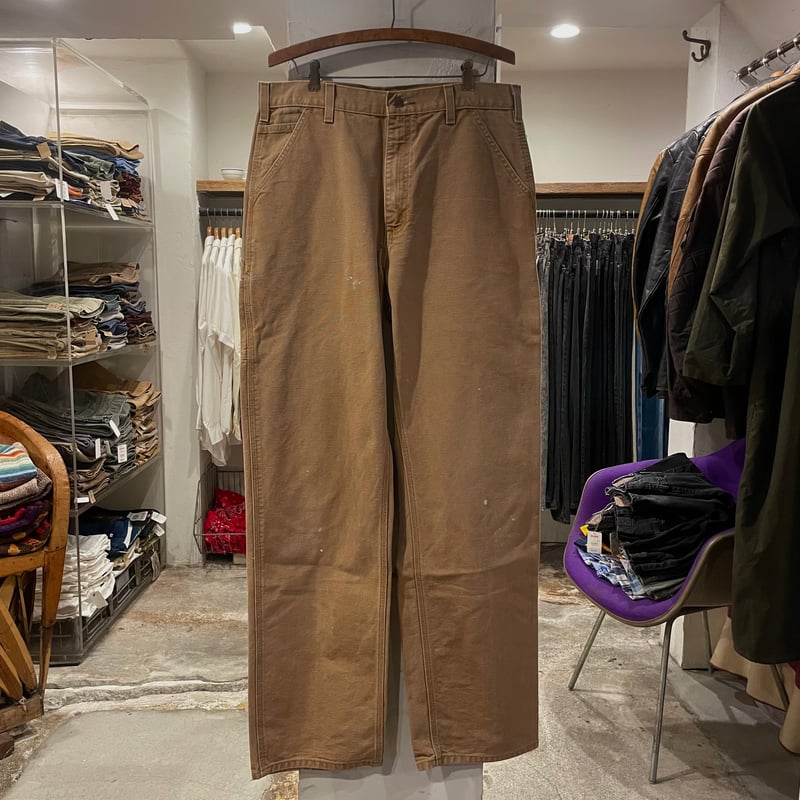 カーハート　ペインターパンツ　フェード　ブラウン　34×30 雰囲気◎ Carhartt カーハート ペインターパンツ フェード ブラウン 34×30