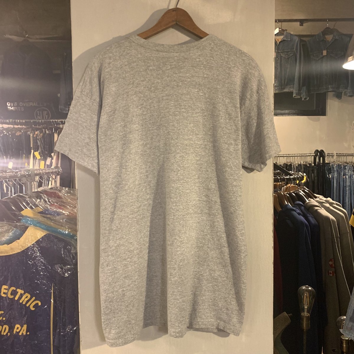 80s Champion ヴィンテージTシャツ 88/12 霜降りグレー ショート