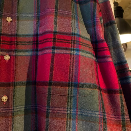 PENDLETON　Wool Shirt　USA製　ウールシャツ　チェック柄　ペンドルトン　(S3823)