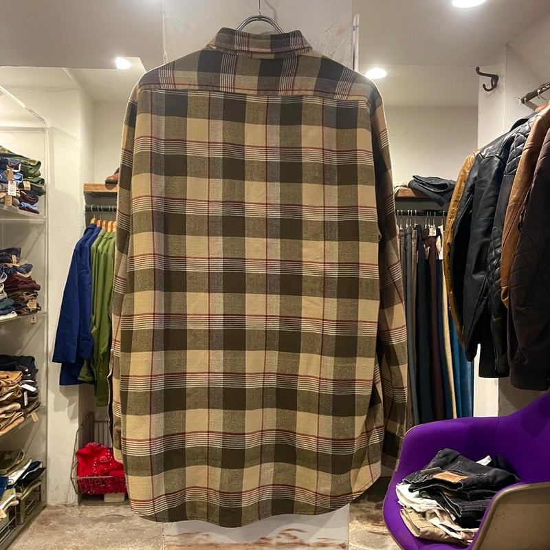 90s Sears L/S アクリルネルシャツ Size L TALL 16-16½ アクリル 90s Sears L/S アクリルネルシャツ Size L TALL 16-16½ アクリル