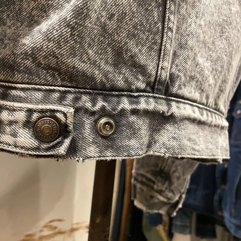 80s Levi's 57528-0256 リーバイス デニムボアジャケット ブラック USA...