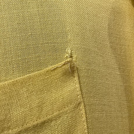 Vintage Bowling Shirt　50年代　ボウリングシャツ　背面無地　ピン型ボタン　50s　(S1048)