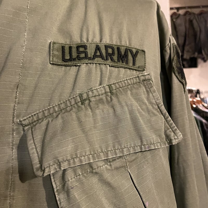 【古着】70s ジャングルファティーグ　5th 実物 新品 デッドストック 米軍 1969〜70年 ジャングル