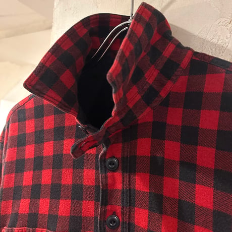 Polo by Ralph Lauren　L/Sチェックネルシャツ　プルオーバー　ラルフローレン　Size XL　チンストラップ　マチ付き　長袖シャツ　(S3915)