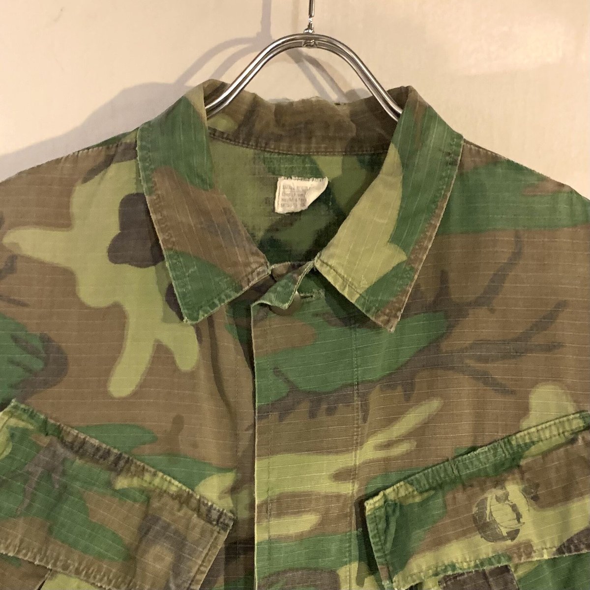 ジャングルファティーグ 69年製 グリーンリーフカモ ERDL USMC SMALL LONG 1969年 米軍 実物 USMC 海兵隊 ERDL グリーンリーフ