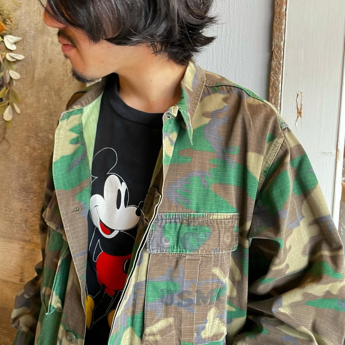 70s USMC LC-1 リーフカモ BDUジャケット RDFパターン迷彩 DPSC