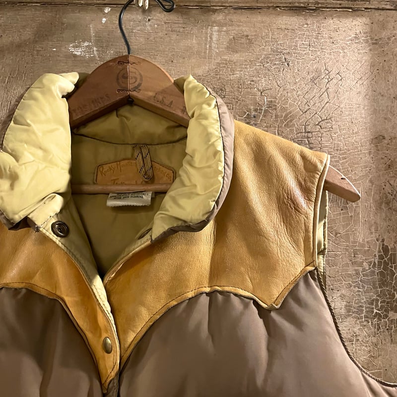 70s Rocky Mountain Featherbed Co. ダウンベスト USA製 グ...