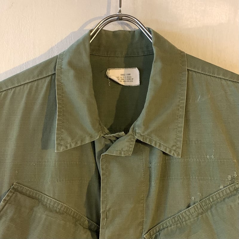 60s US ARMY ジャングルファティーグジャケット 4thタイプ 刺繍 60s US ARMY ジャングルファティーグジャケット 4thタイプ 刺繍