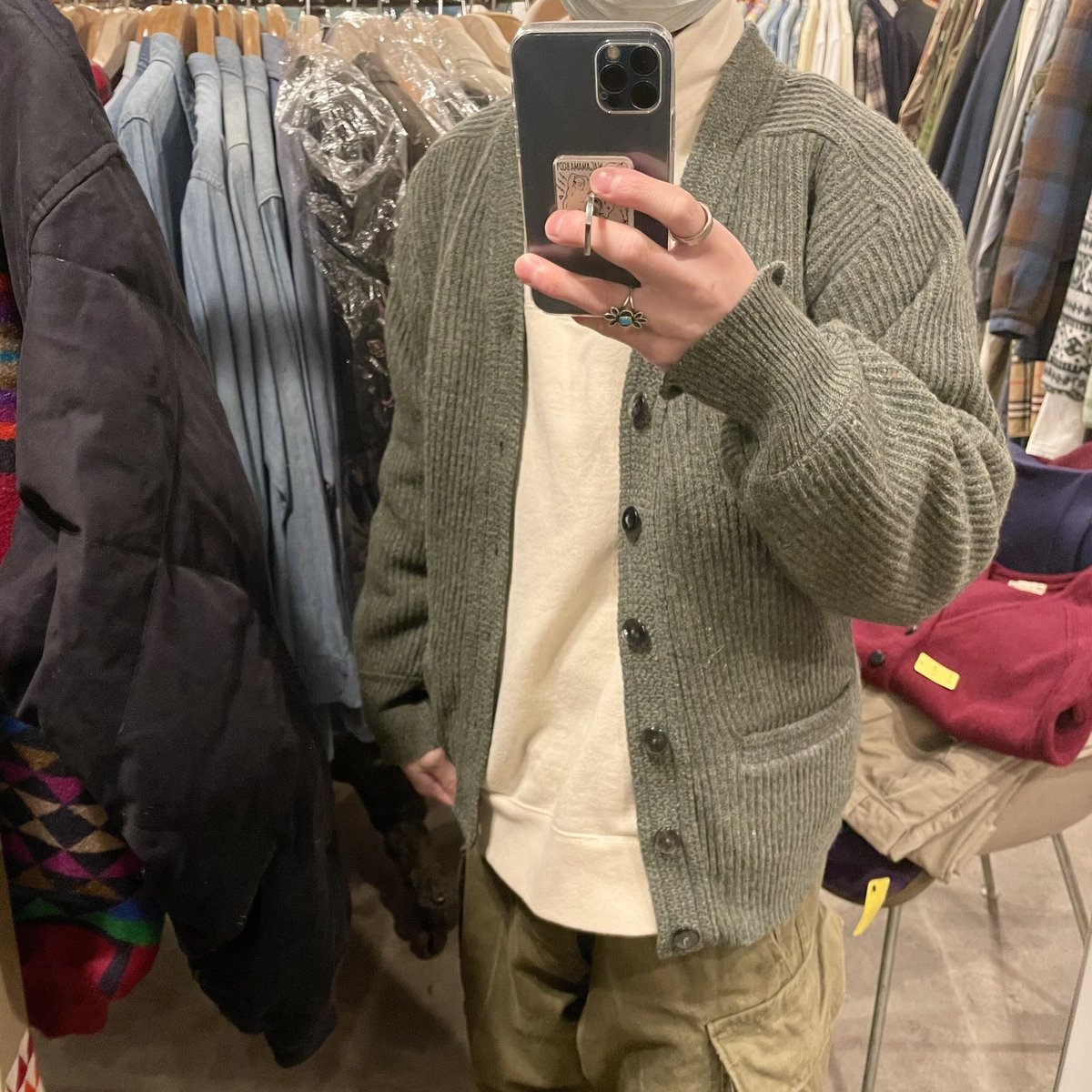 DI FIRENZE by CAMPUS カーディガン　USA製 50s 60s CAMPUS 50s vintage USA製 ウールカーディガン (S0489) | DUFF