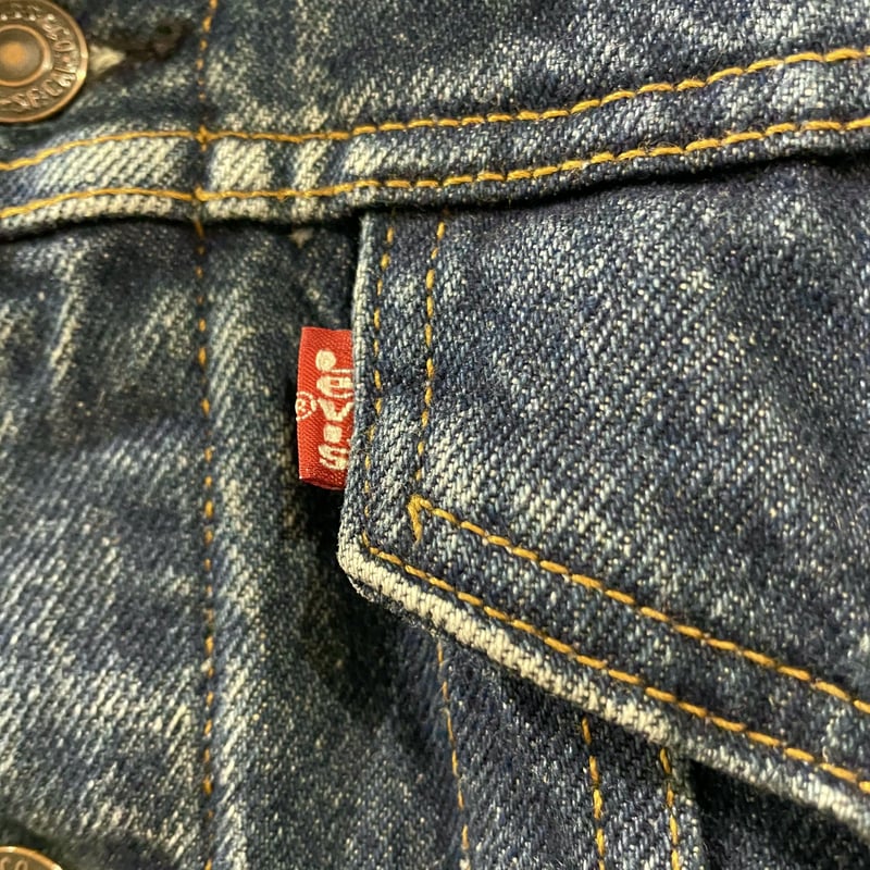 Levis 70411-0816 80s USA製 ネル生地ライナー デニムジャケット リーバ