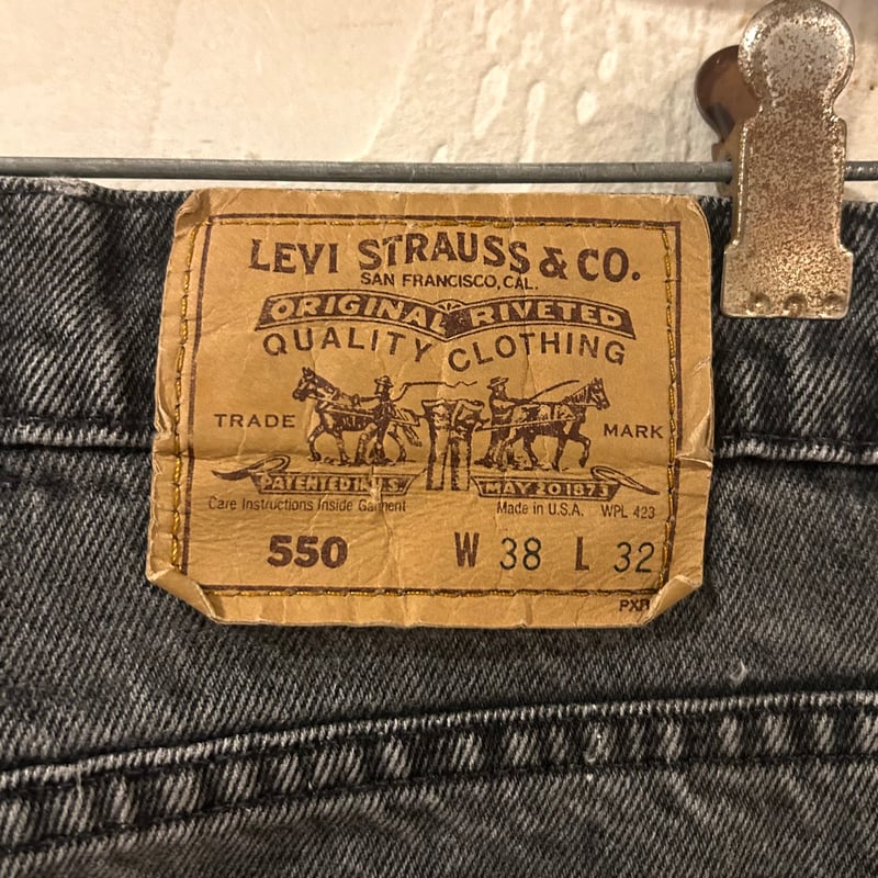 CANDYTOWNさん専用　Levi's 40550-4157 ブラック Levi's 40550 リーバイス ブラックデニムパンツ 37×31 USA製