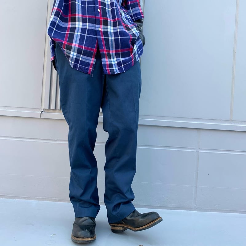 90s USA製 Dickies ワークパンツ W34/L30 古着 90s USA製 Dickies 1868NV 2タック オールド ワーク チノ