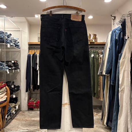 90s　Euro Levi’s 501 ブラックデニムパンツ　32×31½　リーバイス　ユーロ 　1999年　(S5640)