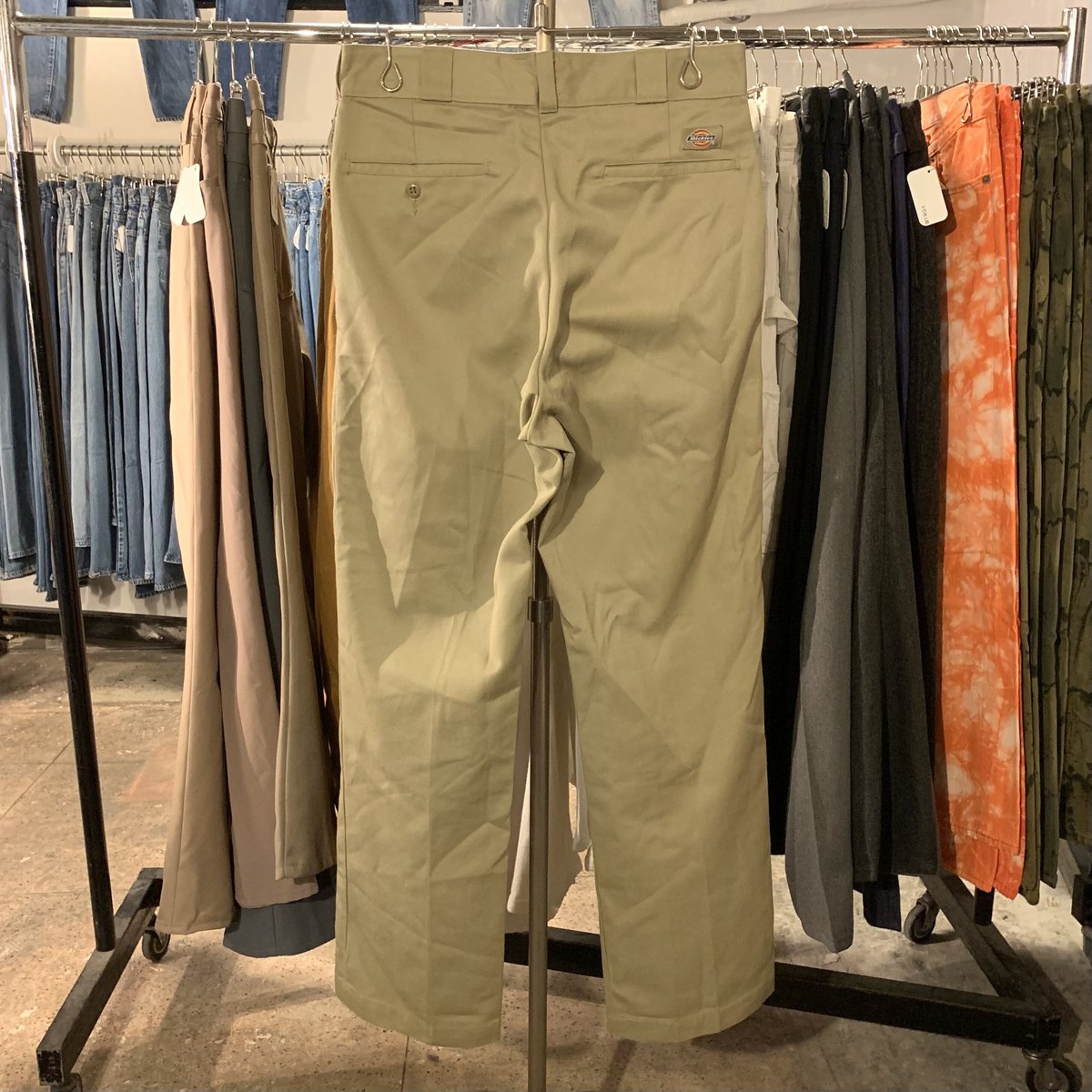90s Dickies ワークパンツ ディッキーズ TALONジップ USA製 31×32
