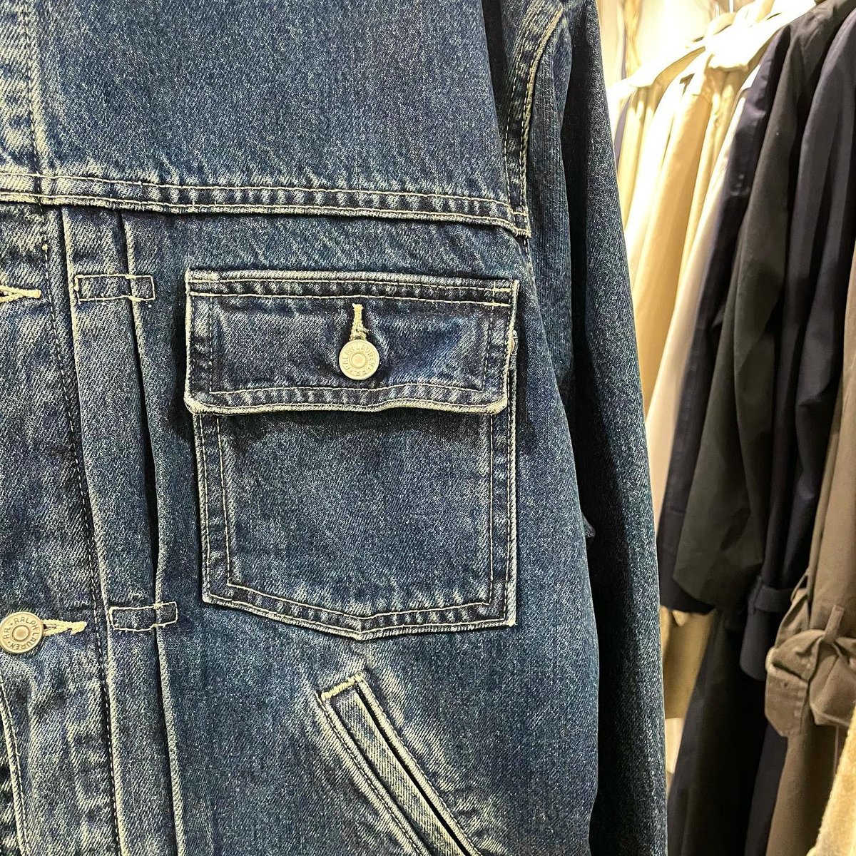 RRL RALPH LAUREN 90s USA製 三つ星タグ 初期タグ シンチバック デニム...