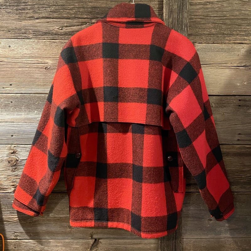 Woolrich 50s ウールハンティングジャケット チェック柄 赤x黒 ウール
