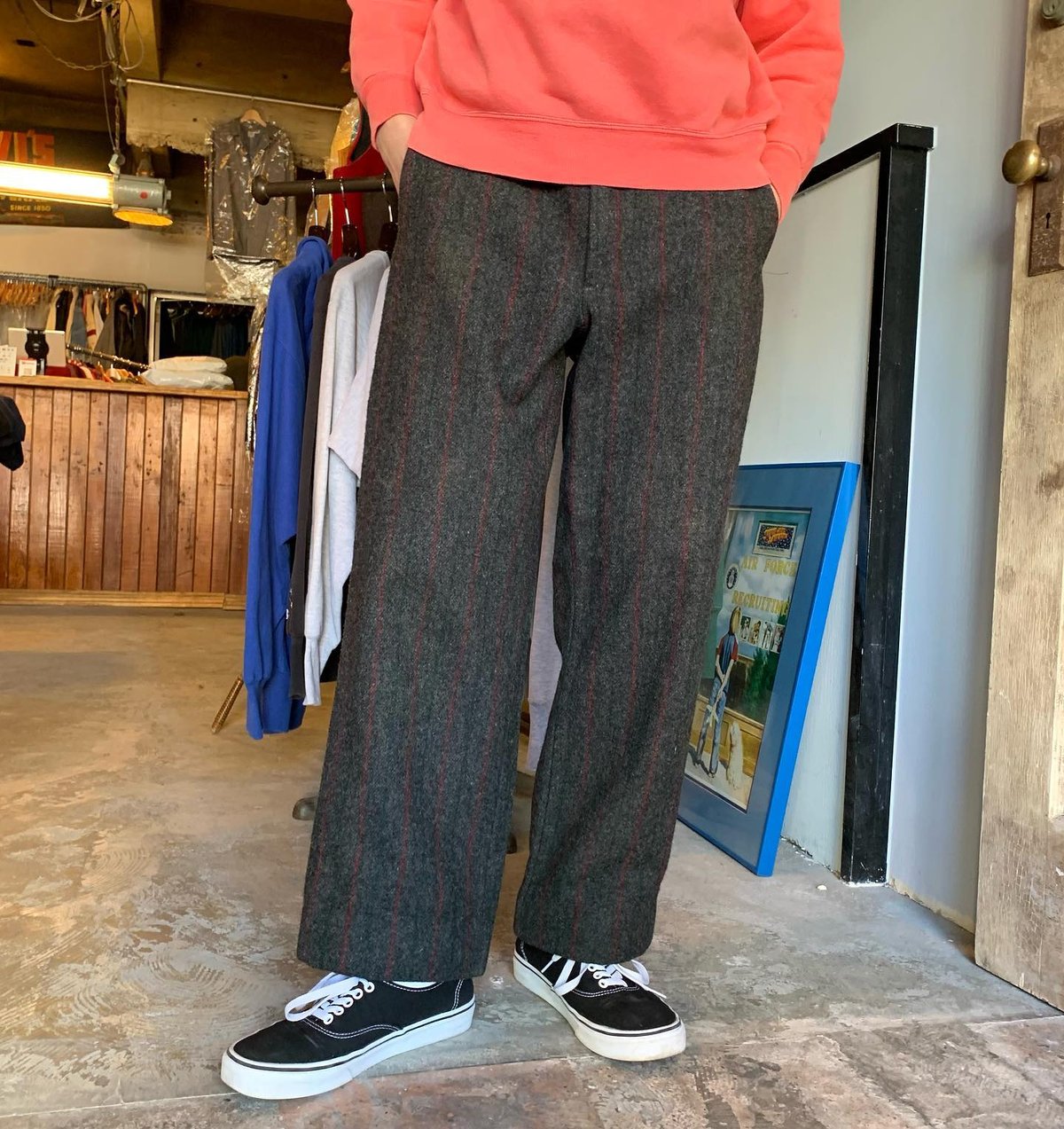 美品 USA製 70s WoolRich ウールリッチ パンツ ストライプ 42 Woolrich ウールリッチ ウールパンツ ストライプ USA製 (S1931) | DUFF