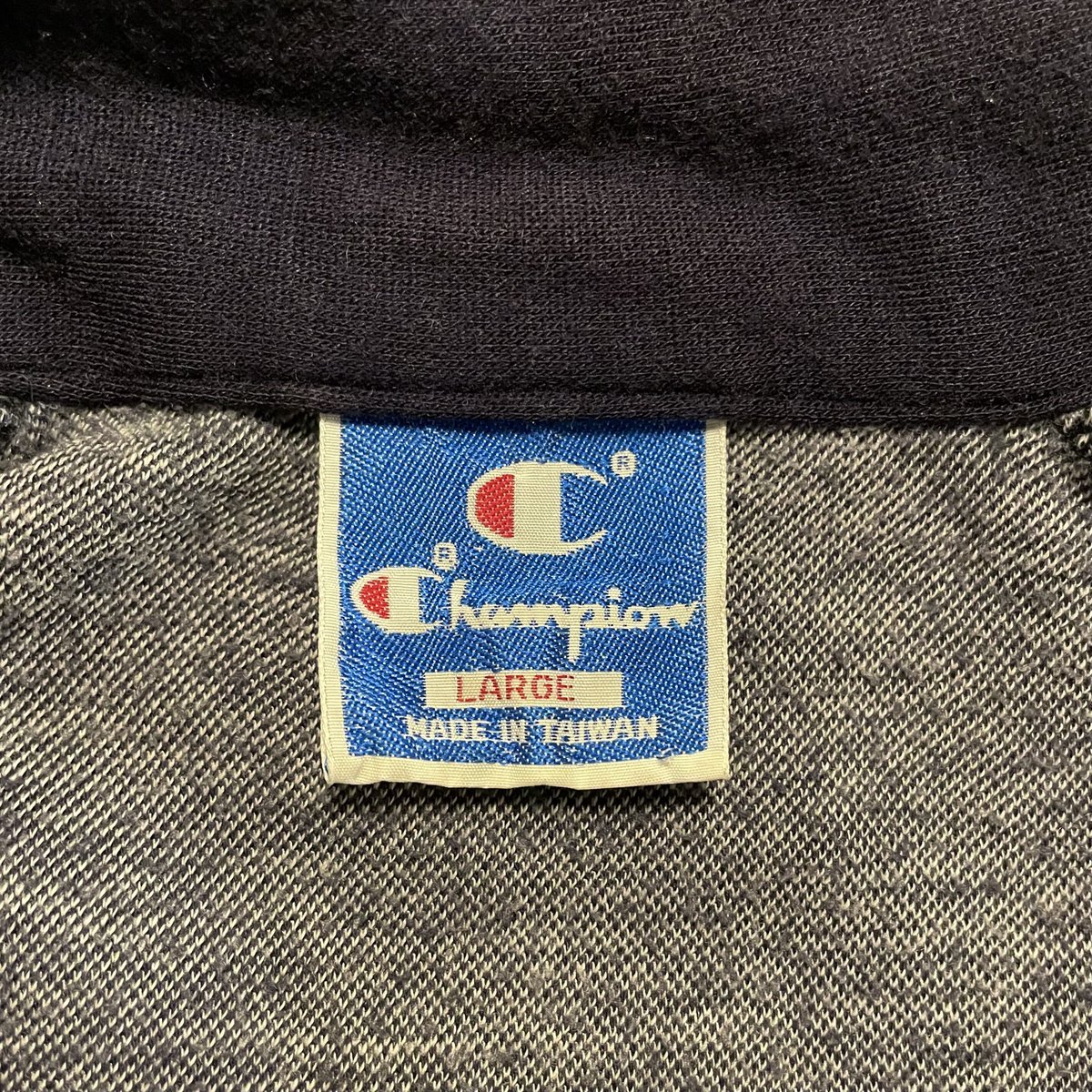 90s Champion ハーフジップ スウェット WISCONSIN ネイビー 90s Champion ハーフジップ スウェット WISCONSIN ネイビー
