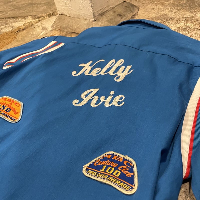 70s Hilton Vintage Bowling Shirt ボウリングシャツ チェーンス