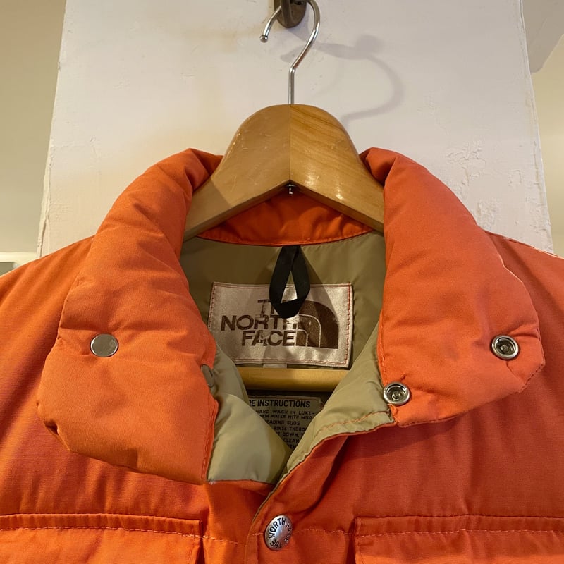 THE NORTH FACE 70s ダウンベスト 茶タグ 刻印ボタン ノースフェイス ( THE NORTH FACE 70s ダウンベスト 茶タグ 刻印ボタン ノースフェイス (