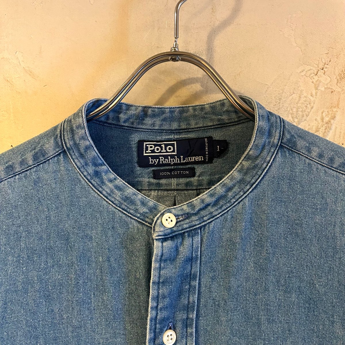 ラルフローレン Polo by Ralph Lauren ノーカラーデニムシャツ Polo by Ralph Lauren ノーカラーデニムシャツ ラルフローレン