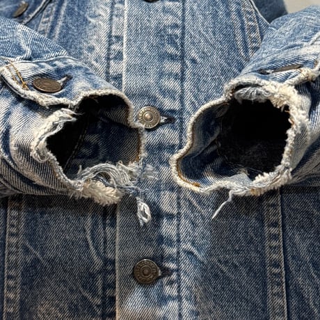70s　Levi’s 70505 0317　デニムジャケット　ブランケット付　Size 44　USA製　リーバイス　雰囲気系　(S5196)