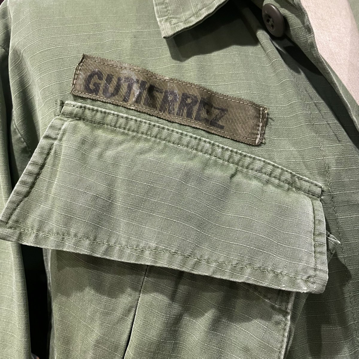 70s US ARMY Jungle Fatigue Jacket 4thタイプ リップストッ