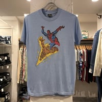80s　S/S Tシャツ　Spiderman　Human Torch　Marvel Comics　USA製　Size M　スパイダーマン　ヒューマン トーチ　©1986　(S4702)