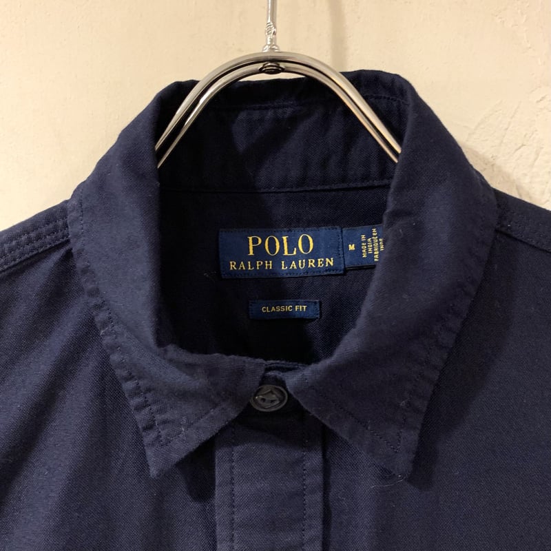 B13　Ralph Lauren ラルフローレン　ネイビー 長袖シャツ　L POLO Ralph Lauren L/Sコットンシャツ ラルフローレン